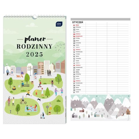 Kalendarz ścienny 5902277358356 Interdruk RAZEM PLANER RODZINNY 250mm x 430mm (25X43) Kalendarz ścienny 5902277358356 Interdruk RAZEM PLANER RODZINNY 250mm x 430mm (25X43)