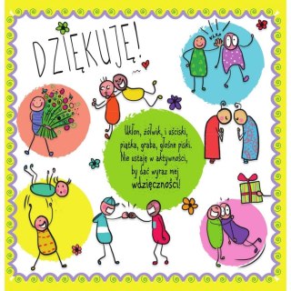 Kartka składana Henry Karnet kw dziękuje 2 kw (5907465660693)