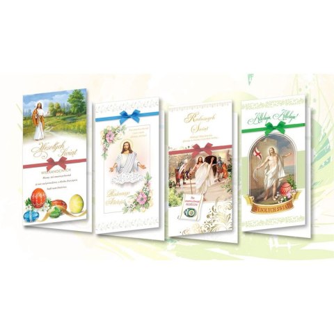 Kartka składana Top Graphic karnet z naklejanymi elementami wzory religijne DL (DLXWN) Kartka składana Top Graphic karnet z naklejanymi elementami wzory religijne DL (DLXWN)