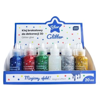 Klej artystyczny Interdruk STAR brokatowy 3D 20ml