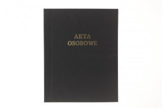 Teczka do akt osobowych Warta sztywny grzbiet, bez treści ABCDE A4 czarny (339-103)
