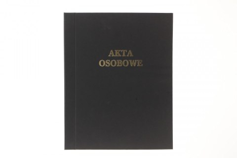 Teczka do akt osobowych Warta sztywny grzbiet, bez treści ABCDE A4 czarny (339-103) Teczka do akt osobowych Warta sztywny grzbiet, bez treści ABCDE A4 czarny (339-103)