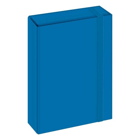 Teczka z szerokim grzbietem na gumkę BOX A4 niebieska A4 niebieski Interdruk (5902277320346) Teczka z szerokim grzbietem na gumkę BOX A4 niebieska A4 niebieski Interdruk (5902277320346)