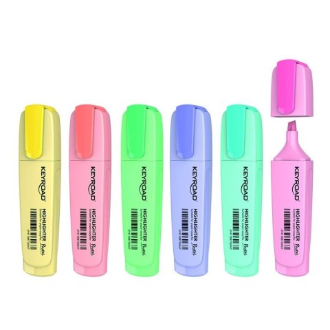 Zakreślacz Keyroad pastel 6 szt, mix (KR972174) Zakreślacz Keyroad pastel 6 szt, mix (KR972174)