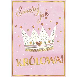 Kartka składana Henry KARNET B8 korona (5905701484270)