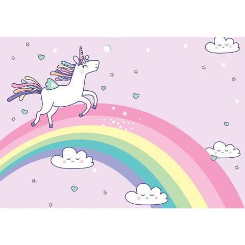 Kartka składana Henry KARNET B8 unicorn tęcza (5905701484300) Kartka składana Henry KARNET B8 unicorn tęcza (5905701484300)