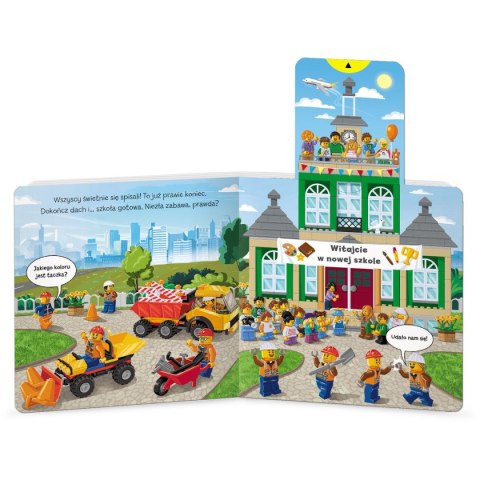 Książka dla dzieci Ameet LEGO® City. Na budowie - książeczka z ruchomymi częściami Książka dla dzieci Ameet LEGO® City. Na budowie - książeczka z ruchomymi częściami