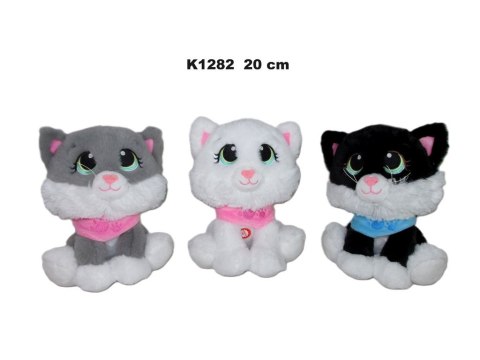 Pluszak Sun-Day kot 3 kolory z głosem (20 cm) - interaktywna zabawka Pluszak Sun-Day kot 3 kolory z głosem (20 cm) - interaktywna zabawka