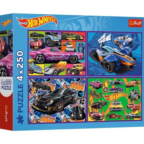 Puzzle Trefl Hot Wheels 4x250 el. (13312) Puzzle Trefl Hot Wheels 4x250 el. (13312)