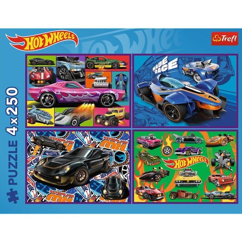 Puzzle Trefl Hot Wheels 4x250 el. (13312) Puzzle Trefl Hot Wheels 4x250 el. (13312)