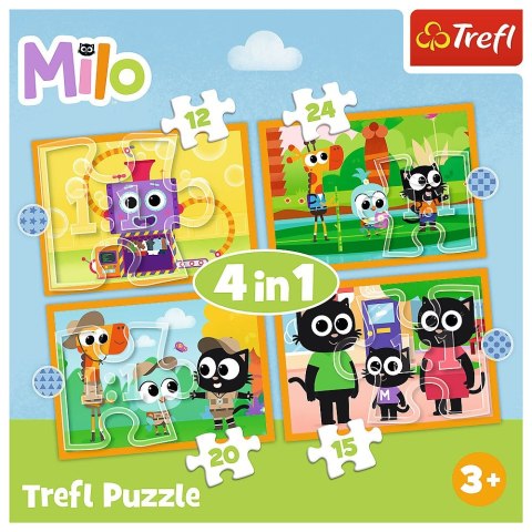 Puzzle Trefl Planeta Milo 4w1 el. (34654)
