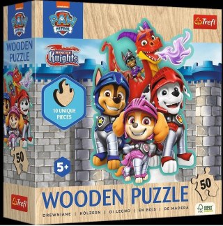 Puzzle drewniane Trefl Przygody z Psim Patrolem 50 el.