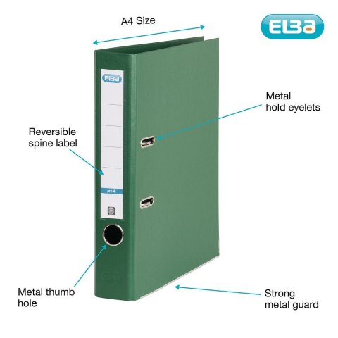 Segregator dźwigniowy Elba 5 cm Pro+ A4 50mm zielony (100202107)