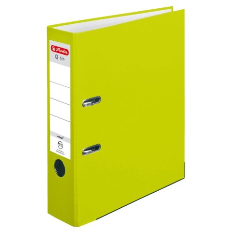 Segregator dźwigniowy Herlitz Q.file A4 80mm Zielony (50022489) Segregator dźwigniowy Herlitz Q.file A4 80mm Zielony (50022489)