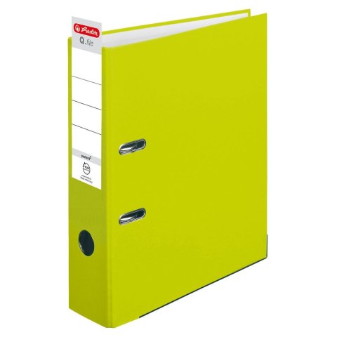 Segregator dźwigniowy Herlitz Q.file A4 80mm Zielony (50022489) Segregator dźwigniowy Herlitz Q.file A4 80mm Zielony (50022489)
