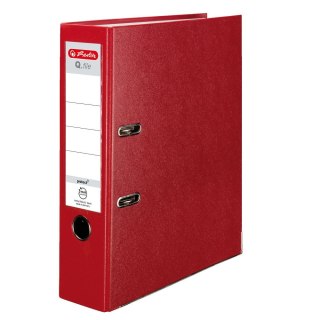 Segregator dźwigniowy Herlitz Q. file Standard A4 80mm czerwony (0011167426)