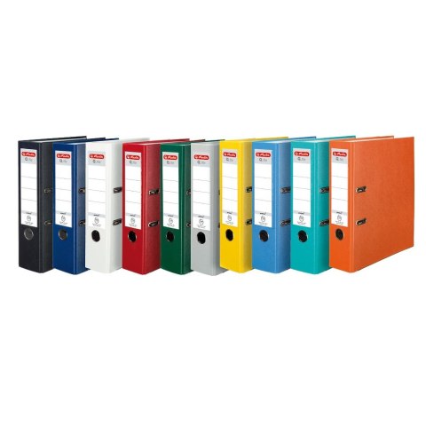 Segregator dźwigniowy Herlitz Q. file Standard A4 80mm popielaty (0011167459)