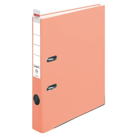 Segregator dźwigniowy Herlitz Q.file protect A4 50mm łososiowy (50028498) Segregator dźwigniowy Herlitz Q.file protect A4 50mm łososiowy (50028498)