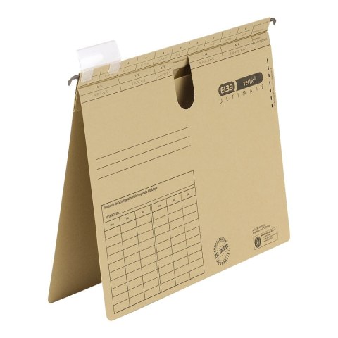 Skoroszyt Elba Vertic Ultimate wiszący A4 brązowy karton 230g (100081039)