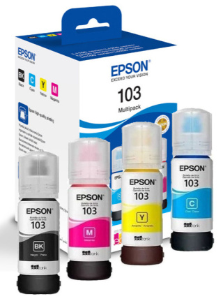Tusz Epson ET103 L3111 (C13T00S64A) zestaw