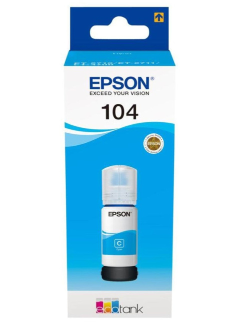 Tusz (cartridge) oryginalny Epson EcoTank cyan 65ml (C13T00P240) Tusz (cartridge) oryginalny Epson EcoTank cyan 65ml (C13T00P240)