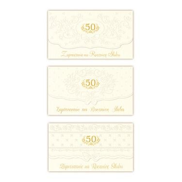 Zaproszenie duże (rocznica ślubu 50) Zaproszenie duże (rocznica ślubu 50)