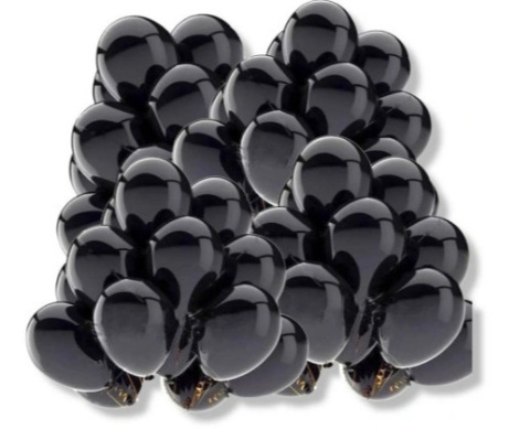 Balon gumowy Fiorello metaliczny czarny metaliczny 50 szt. Balon gumowy Fiorello metaliczny czarny metaliczny 50 szt.
