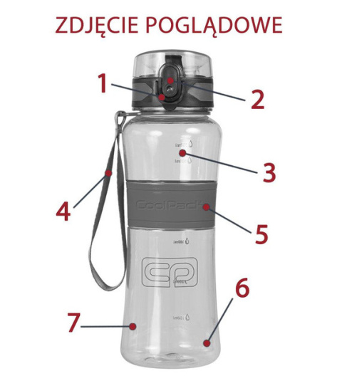 Bidon Patio Cool Pack 600ml clear Bidon Patio Cool Pack 600ml clear