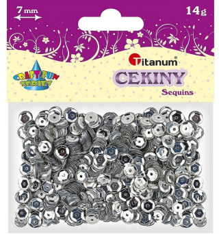Cekiny Titanum Craft-Fun Series okrągłe 7mm 14g (CM6S)