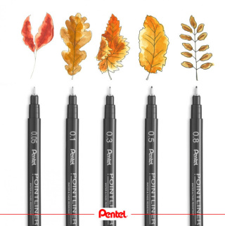 Cienkopis Pentel cienkopis, czarny 0,05mm 1kol.
