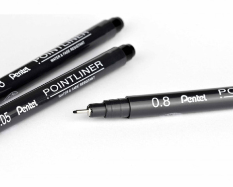 Cienkopis Pentel cienkopis, czarny 0,05mm 1kol. Cienkopis Pentel cienkopis, czarny 0,05mm 1kol.
