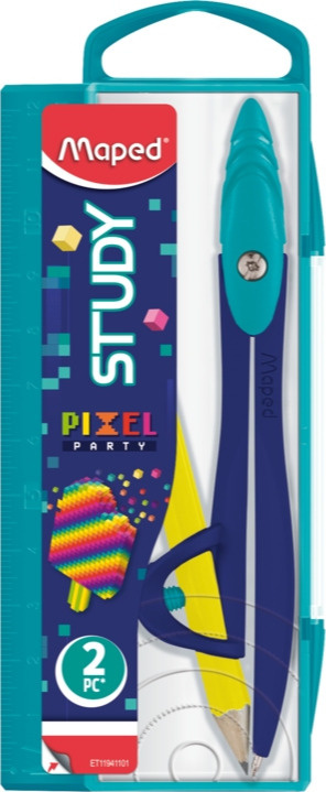 Cyrkiel Maped STUDY PIXEL z ołówkiem
