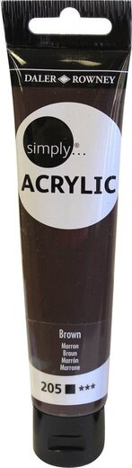 Farba akrylowa Daler Rowney Simply 75ml Brown