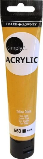 Farba akrylowa Daler Rowney Simply 75ml Yellow Ochre