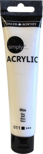 Farba akrylowa Daler Rowney Simply kolor: biały 75ml