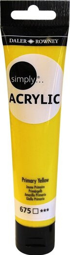 Farba akrylowa Daler Rowney Simply kolor: żółty 75ml Farba akrylowa Daler Rowney Simply kolor: żółty 75ml