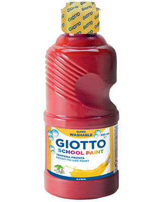 Farba tempera Giotto kolor: czerwony 250ml 1 kolor.