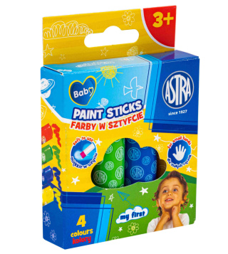 Farby plakatowe Astra Baby Jumbo kolor: mix 4 kolor.