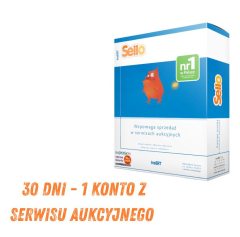 Insert Sello Abonament 30-dniowy do jednego konta z serwisu aukcyjnego