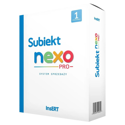 Insert Subiekt Nexo PRO 1 stanowisko + Podręcznik „Subiekt nexo + Rachmistrz nexo – Prowadzenie dokumentacji”