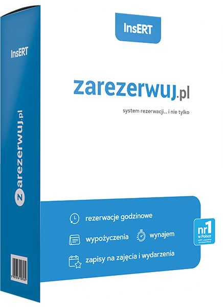 Insert System rezerwacji Zarezerwuj.pl licencja na 1 miesiąc