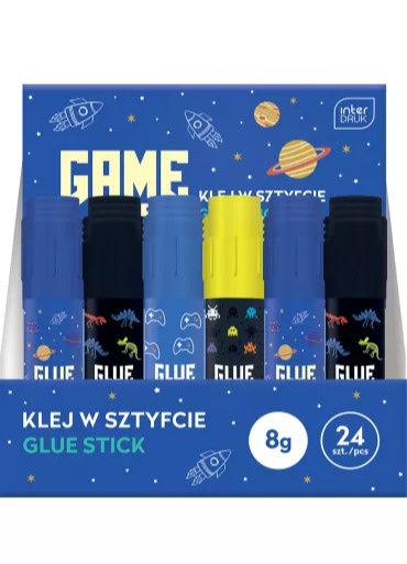 Klej w sztyfcie Interdruk GAME OVER Klej w sztyfcie Interdruk GAME OVER
