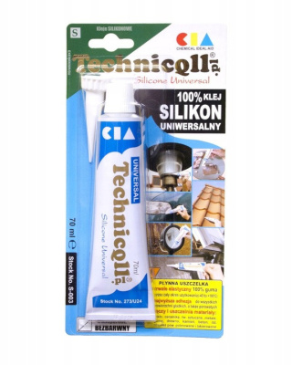 Klej w tubie Technicqll Silikon 70ml bezbarwny