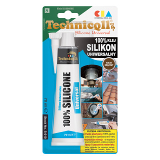 Klej w tubie Technicqll Silikon 70ml brązowy