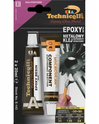 Klej w tubie Technicqll metalowy epoksydowy 20ml