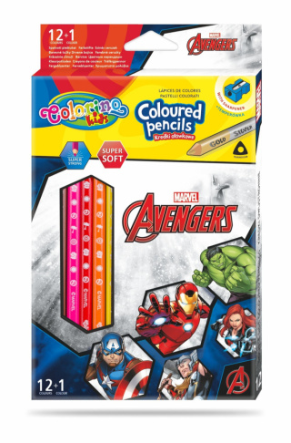 Kredki ołówkowe Patio Awengers Disney Kids Colorino 12 kol.