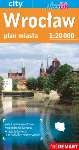 Książeczka edukacyjna Demart Wrocław, plan miasta - mapa miasta
