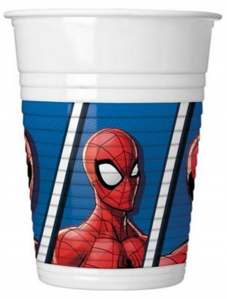 Kubek jednorazowy Godan Spiderman 200ml zestaw Kubek jednorazowy Godan Spiderman 200ml zestaw