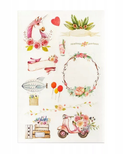 Naklejka (nalepka) urodziny scrapbooking 4 arkusze - 56 szt. Naklejka (nalepka) urodziny scrapbooking 4 arkusze - 56 szt.