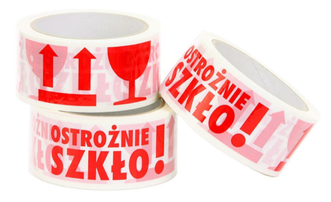 Taśma specjalnego przeznaczenia Pakart ostrożnie szkło Taśma specjalnego przeznaczenia Pakart ostrożnie szkło